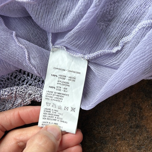 Authentic Scervino top, size USA 6 handmade, luxury designer brand knit top - Picture 5 of 6